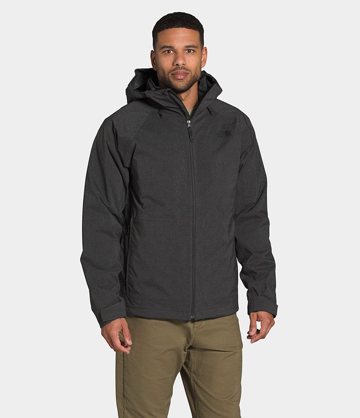 The North Face Μπουφαν Βροχής Βαθυ Γκρι Ανδρικα Thermoball™ Eco Triclimate® - Greece 7530WEJHZ